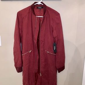Maroon Bomber Jacket